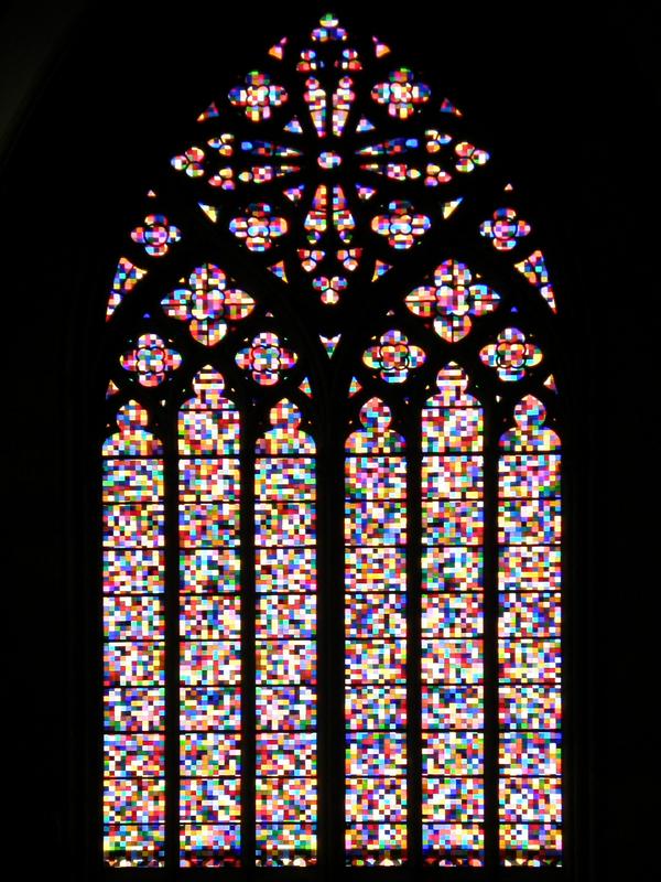 the New Window at Cologne Cathedral in west Germany