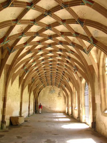 one of the cloisters at Maulbronn Monastery in west Germany
