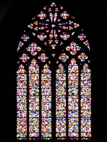 the New Window at Cologne Cathedral in west Germany