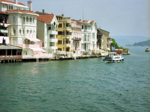 villas along the Bosphorus at Istanbul (near Greece) in June 1997