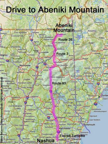 Abeniki Mountain drive route