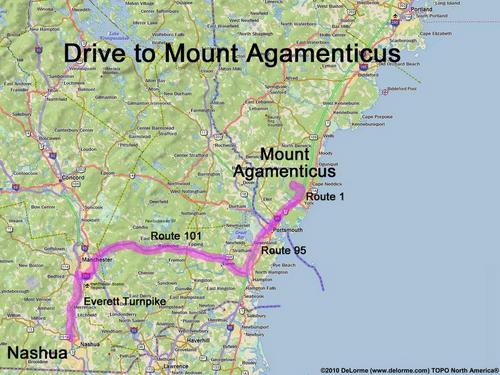 Mount Agamenticus drive route