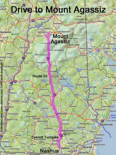 Mount Agassiz drive route