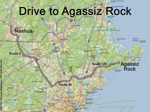 Agassiz Rock drive route