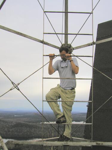 fire tower on Allagash Mountain in Maine