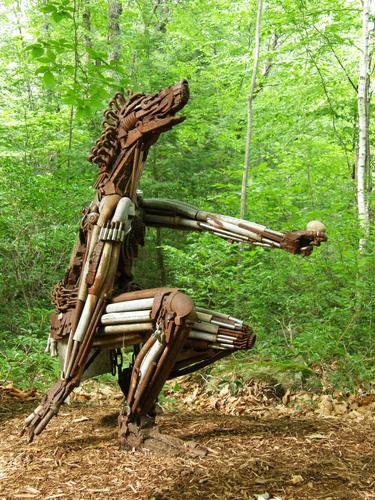 outdoor exhibit at Andres Institute of Art in southern New Hampshire
