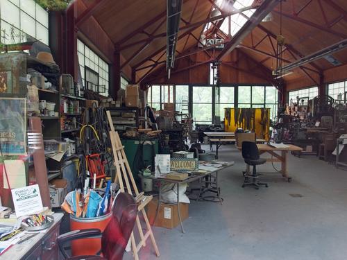 studio building at Andres Institute of Art in southern New Hampshire