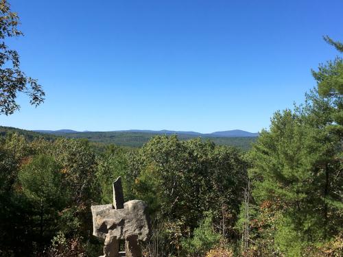 summit view in October at Andres Institute of Art in New Hampshire