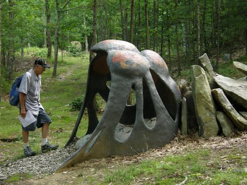 outdoor exhibit at Andres Institute of Art in New Hampshire