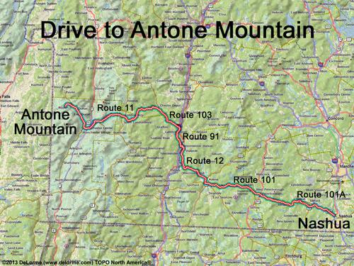 Antone Mountain drive route