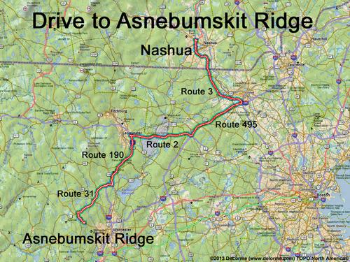 Asnebumskit Ridge drive route