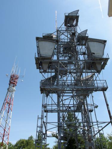 tower atop Asnebumskit Hill near Paxton MA