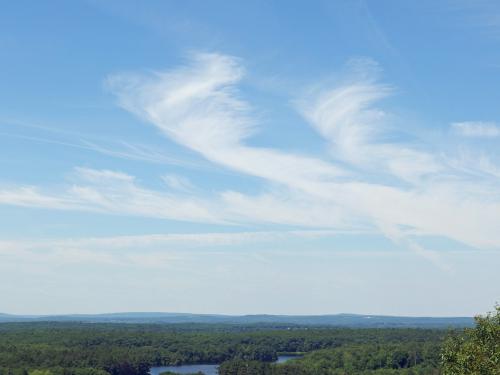 view in June from Asnebumskit Ridge near Paxton MA