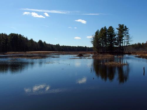 Puffer Pond at Assabet River National Wildlife Refuge near Sudbury in eastern Massachusetts