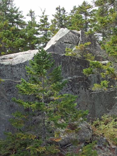 rocky pinnacle of Little Attitash Mountain in New Hampshire