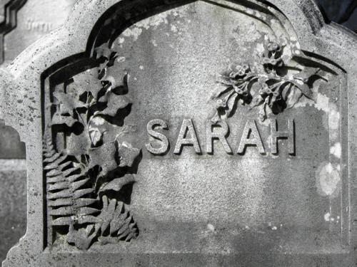 gravestone at Mount Auburn Cemetery in Massachusetts