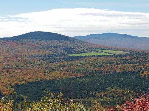 view in September of Brousseau Mountain from Averill Mountain in northeast Vermont