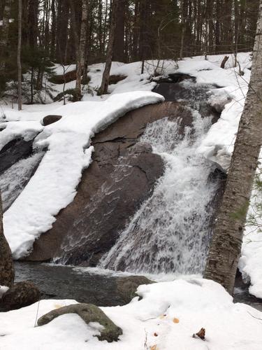 water slide at the western end of Bailey Brook Trail in southern New Hampshire