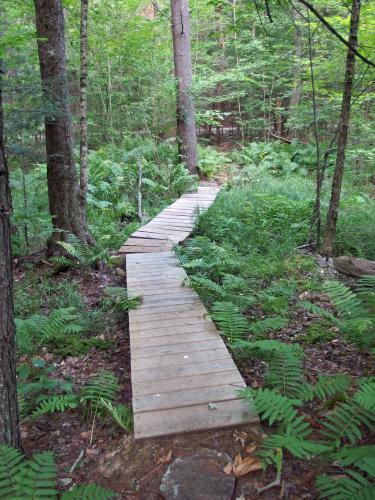 footbridge at Bailey Pond in southern New Hampshire