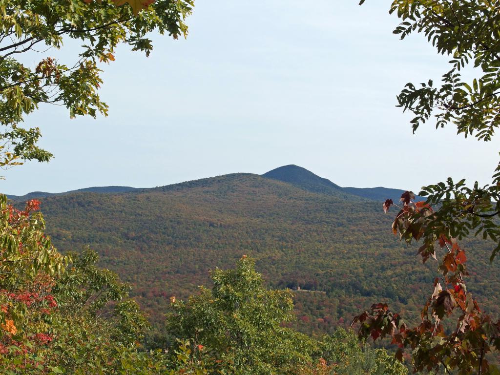 Pico Peak in September as seen from Bald Mountain in southern Vermont
