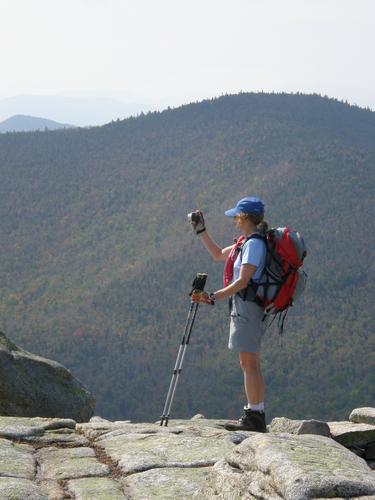 photographer on Baldface Mountain in New Hampshire