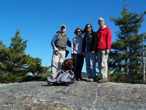 hikers on Baldface West Mountain in New Hampshire