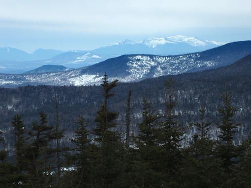 view from the lean-to on South Baldhead Mountain in New Hampshire
