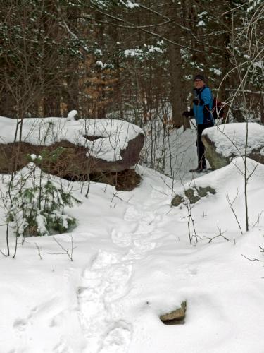 hike start in January at Banks Pinnacle in western New Hampshire
