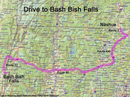 Bash Bish Falls route