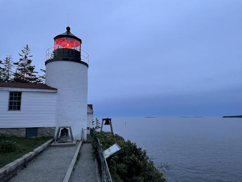 lighthouse at Bass Harbor Head Lighthouse in September near Acadia National Park in Maine