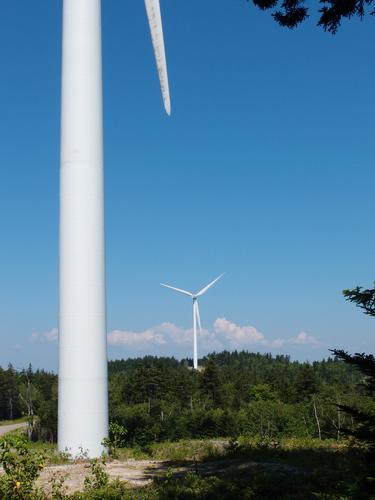 wind turbines on Bean Mountain in New Hampshire