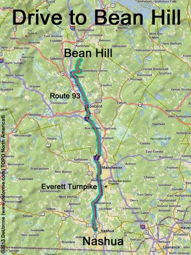 Bean Hill drive route