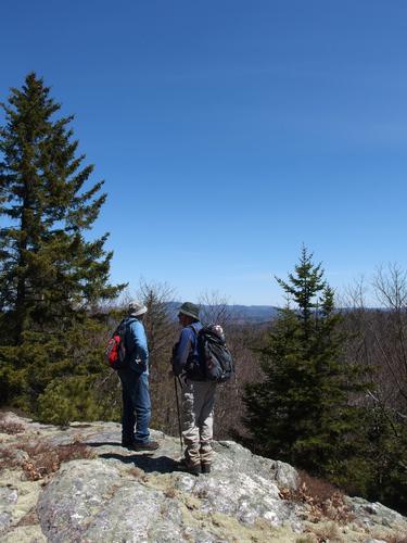 Lance and Dick on the summit of Bean Hill in New Hampshire