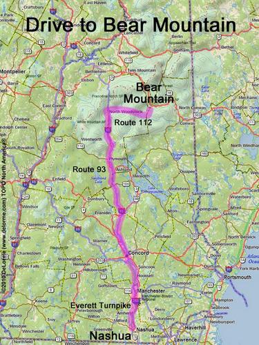Bear Mountain drive route