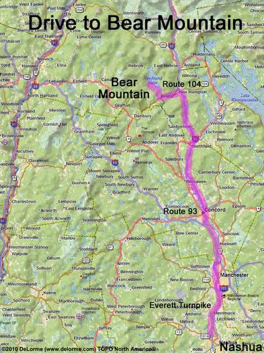 Bear Mountain drive route