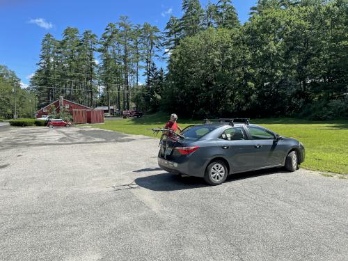 parking in August at Bear Hill near Hillsboro in southern NH