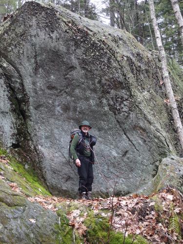Dick stands in a kettle hole at Bear's Den Natural Area in southwestern New Hampshire