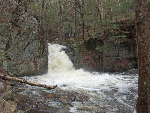 Beaver Brook Falls in April near Keene in southern New Hampshire