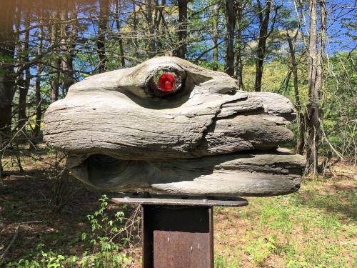 modern art in May at Bedrock Gardens in southeast New Hampshire