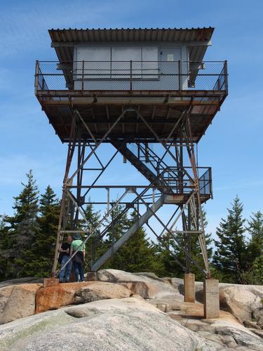 summit tower on Beech Mountain at Acadia National Park in Maine