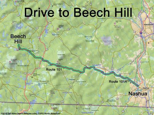 Beech Hill drive route