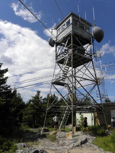 fire tower atop Belknap Mountain in New Hampshire