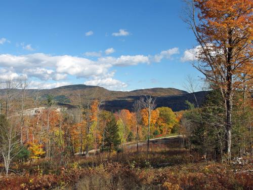 view in October from the shoulder of Bell Mountain in western Maine