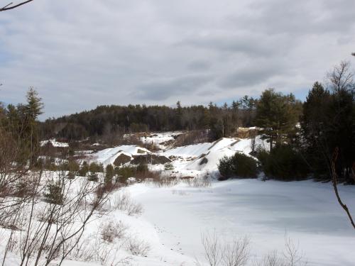 quarry in March near Bell Ledges in southern New Hampshire