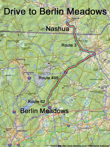 Berlin Meadows drive route