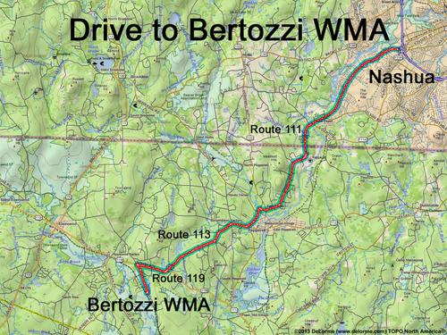 Bertozzi WMA drive route