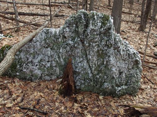 marble boulder at Bible Hill near Claremont in southwestern New Hampshire