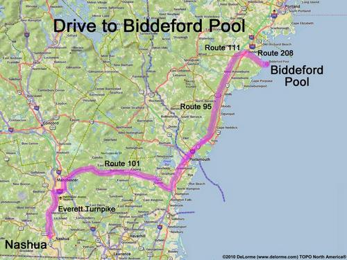 Biddeford Pool Beach drive route