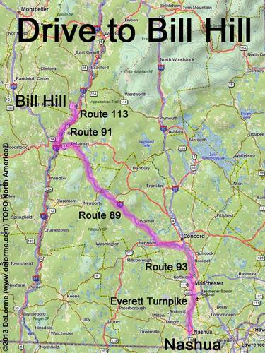 Bill Hill drive route