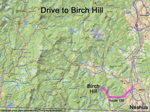 Birch Hill drive route